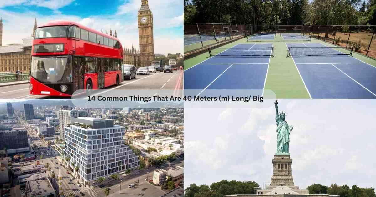 14 Common Things That Are 40 Meters (m) Long/ Big
