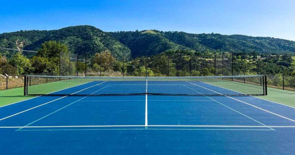 Half of a Tennis Court