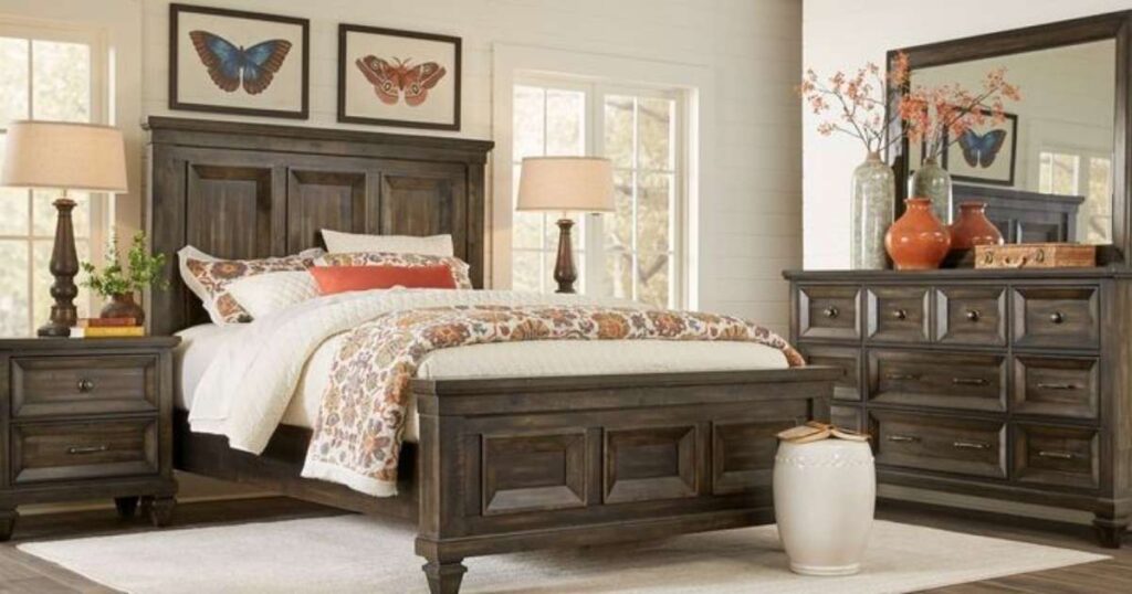 A King-Size Bed and a Dresser