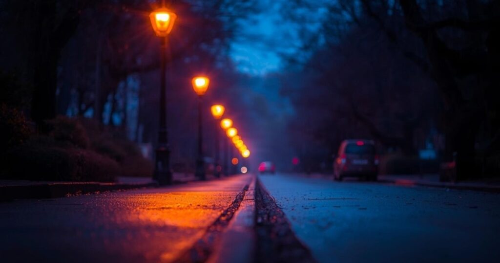 Distance of 5 Street Lights