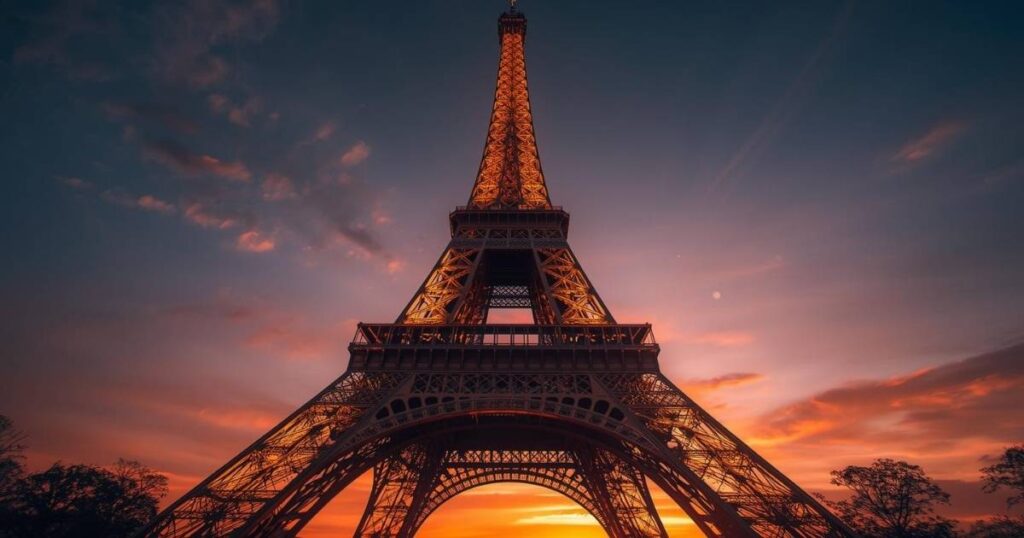 Half of The Eiffel Tower