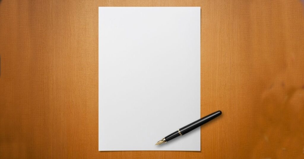 A Standard Letter Paper
