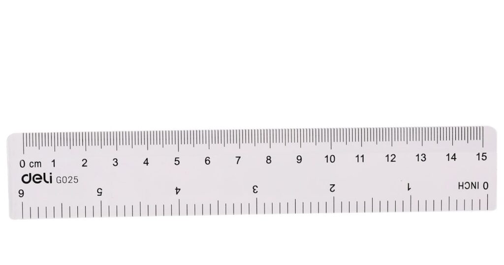 Half of a Standard Ruler