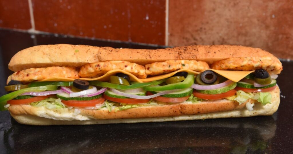 Size of a Footlong Sub Sandwich