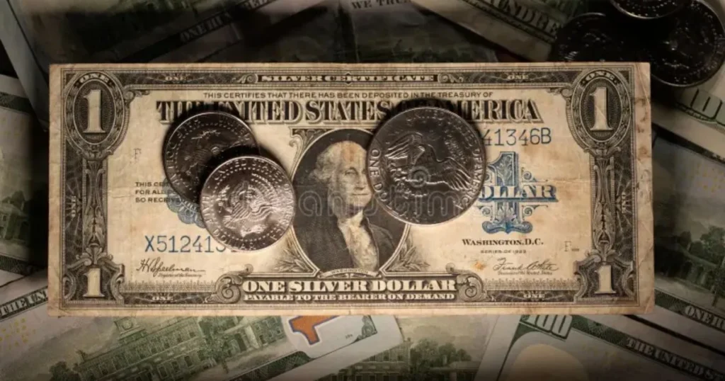 Half of a US Dollar Bill