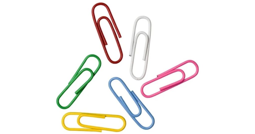 Length of Two Small Paper Clips