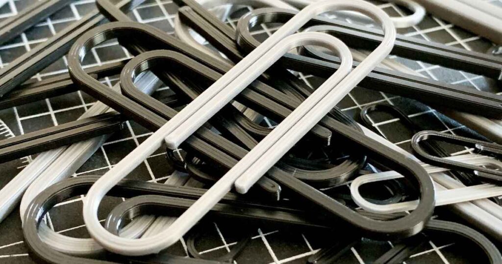 Length of Two Small Paper Clips