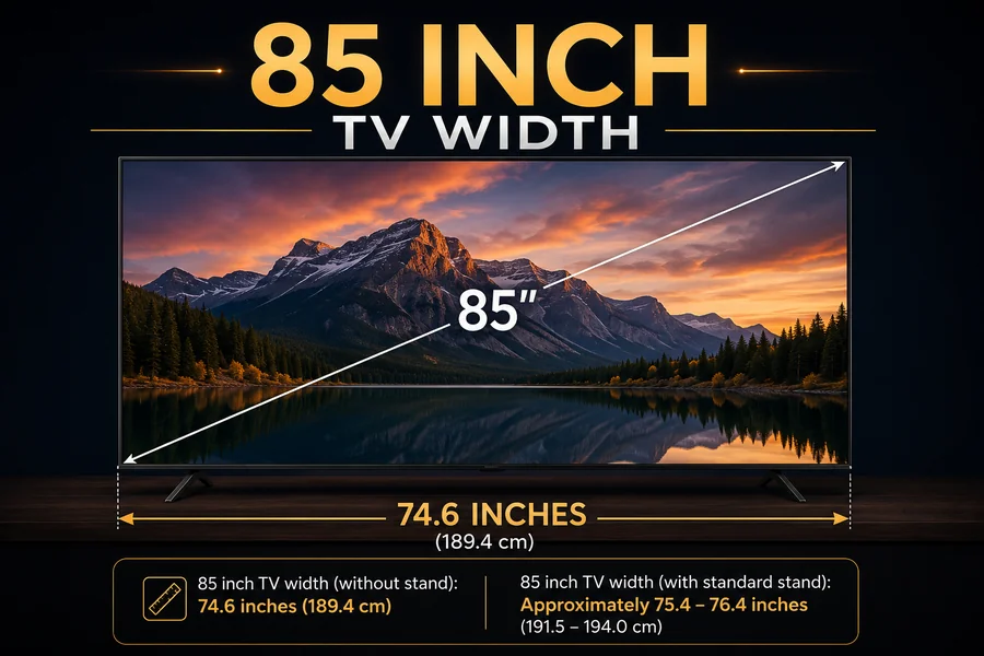 85 Inch TV Width: The Exact Numbers Before You Buy
