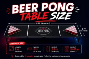 Beer Pong Table Size: What Most People Get Wrong (And the Numbers That Actually Matter)