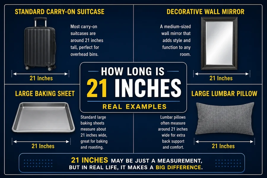 how long is 21 inch