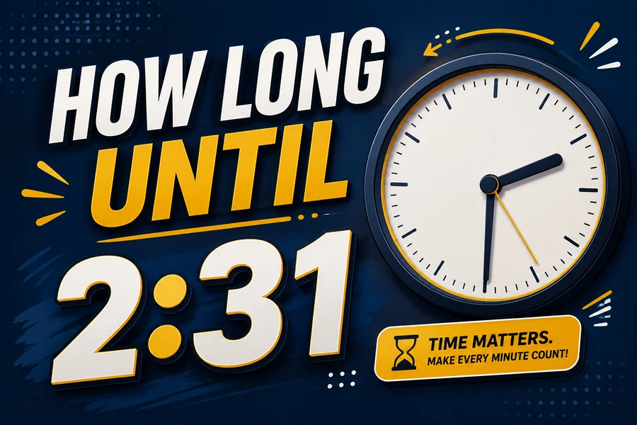 how long until 2:31 pm