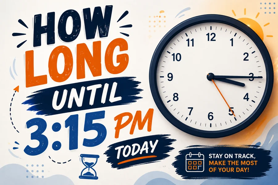how long until 3 15 today